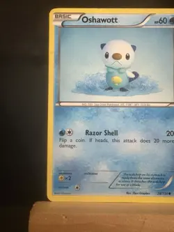 Oshawott 28/114 Black & White Regular Common MP Pokemon TCG Card - Image 2