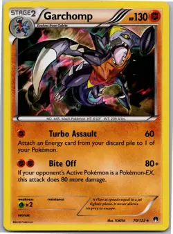 Garchomp - XY - BREAKpoint 70/122 - Holo Rare - NM Pokemon TCG - Image 1