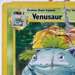 Venusaur - 15/102 - Base Set - Unlimited - Holo Rare - Pokemon - WOTC - Damaged - Image 2