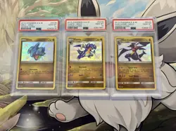 Pokemon Hidden Fates Shiny Vault Gible Gabite Garchomp PSA 10 Full Set LOT holo - Image 1