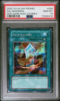 YUGIOH PSA 10 Salamandra (Dark Duel Stories) DDS-006 Yu-Gi-Oh! Video Game Promo - Image 2