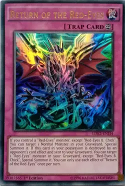LDK2-ENJ34 RETURN OF THE RED-EYES ULTRA RARE 1ST EDITION YuGiOh CARD - Image 1