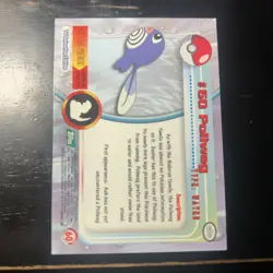 POLIWAG #60 Topps TV Animation BLACK LOGO Pokemon Card LP - Image 2