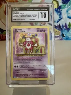 Pokemon Mr. Mime Holo #013/034 Trading Card Game Classic 2023 - CGC 10 Gem Mint - Image 1