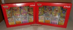 2 POKEMON TCG 151 MINI TIN 4 PACK + 4 PROMOS SAMS CLUB EXCLUSIVE CARD SET - Image 1