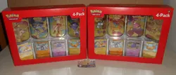 POKEMON TCG SCARLET & VIOLET 151 MINI TIN 4 PACK + 4 PROMO CARDS LOT OF 2 SAMS - Image 1