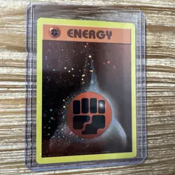Fighting Energy Holo Swirl WTOC Vintage Pokemon Card LP-NM SWIRL - Image 1