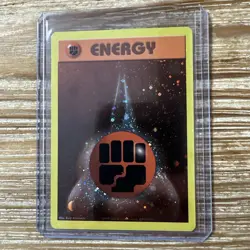 Fighting Energy Holo Swirl WTOC Vintage Pokemon Card LP-NM SWIRL - Image 2