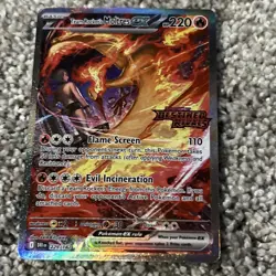 Pokemon TCG Team Rockets Moltres EX Destined Rivals Card 229/182 SIR Stamped - Image 1
