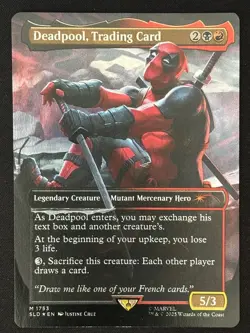 1x MTG Deadpool, Trading Card (Rainbow Foil) - Secret Lair Drop (SLD) #1753 - Image 1