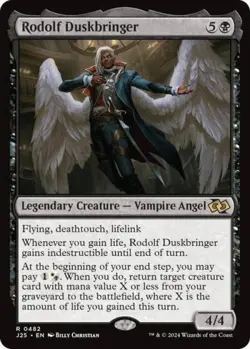 ~ Rodolf Duskbringer ~ NM ~ Foundations Jumpstart ~ MTG ~ - Image 1