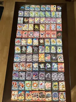 97 Card Lot - Topps Pokemon TV Animation Edition Series Cards - 13 Holos - Image 1