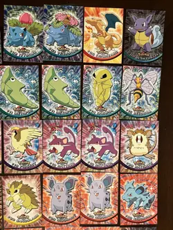 97 Card Lot - Topps Pokemon TV Animation Edition Series Cards - 13 Holos - Image 3