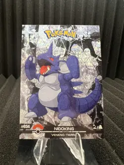 Nidoking #34 - Cracked Ice Holo - Crystal Dark Black 2025 - Pokemon Card - Image 1