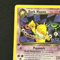 Dark Hypno 26/82 1st Edition Team Rocket Regular Nice Card - Image 3