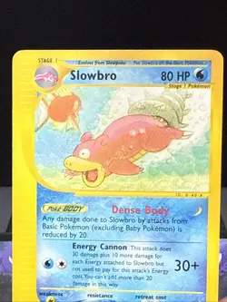 Pokemon Card Slowbro 33/147 Rare Non Holo Aquapolis Set Light Play - Image 2