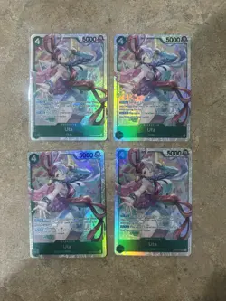 One Piece OP13-023 Uta Super Rare (SR) Play Set 4x Card NM-MT English (d) - Image 1
