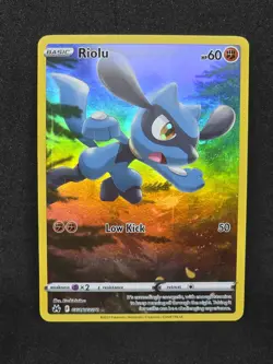 Riolu Crown Zenith: Galarian Gallery GG26/GG70 Holo Rare NM English Pokemon Card - Image 1