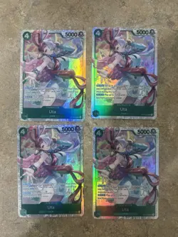 One Piece OP13-023 Uta Super Rare (SR) Play Set 4x Card NM-MT English (c) - Image 1