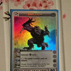 Chaotic TCG Smildon Super Rare Holo Creature Card Past Warrior Beast - Image 1
