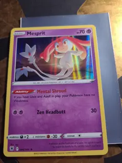 POKEMON Card - Mesprit 066/189 - Holo Rare - Astral Radiance - NM VLP - Image 1