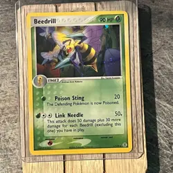 Beedrill 1/112 P Holo Rare Pokemon Card EX Fire Red Leaf Green 1/112 MP - Image 1