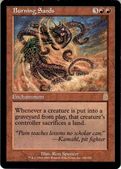 2001 Magic The Gathering Odyssey Burning Sands #180 Light Play - Image 1