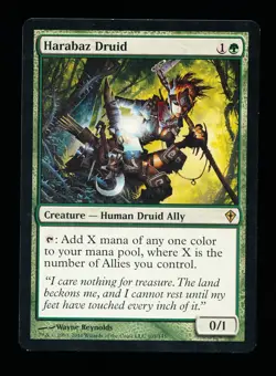 * * 1x Harabaz Druid x1 * * Worldwake MTG Close to NM Near Mint - Image 1