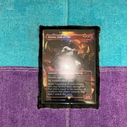 Kratos, God Of War MtG PlayStation Secret Lair Borderlss RainbowFoil NM #2207 - Image 1