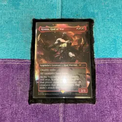 Kratos, God Of War MtG PlayStation Secret Lair Borderlss RainbowFoil NM #2207 - Image 2