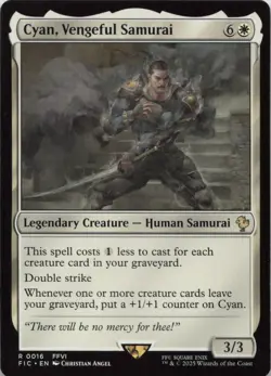 Cyan, Vengeful Samurai R Commander: FINAL FANTASY 16 NM MTG - Image 1