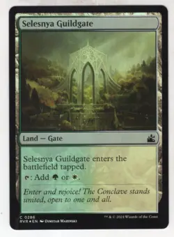 MTG Ravnica Remastered Foil Card #286 Selesnya Guildgate - Image 1