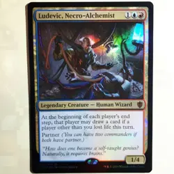 1x FOIL LUDEVIC, NECRO-ALCHEMIST - Commander - MTG - Magic the Gathering - Image 1
