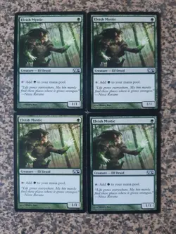 MTG - 4 x Elvish Mystic - Core Set 2014 - Image 1