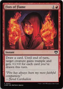 Fists of Flame C Commander Masters 223 NM MTG - Image 1