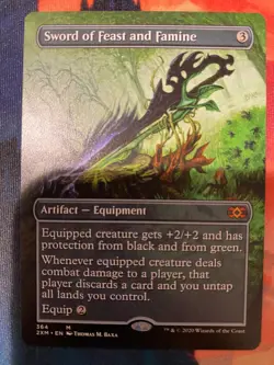 MTG Double Masters Sword of Feast and Famine Borderless - Image 1