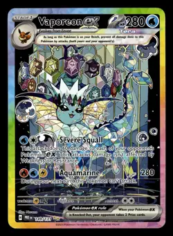 Vaporeon ex 149/131 Special Illustration Rare Prismatic Evolutions Pokemon Card - Image 1