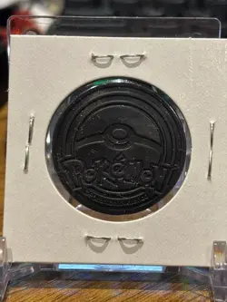 Pokemon TCG flip coin Yamper gold cracked ice from vending machine Japan - Image 2