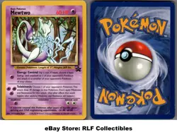 1999 Pokemon, WoTC Promos, #12 Mewtwo, Black Star Promo - Image 1