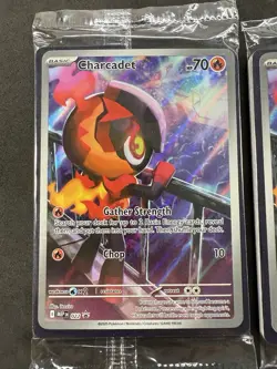 Pokemon TCG: Charcadet 022 - Black Star Promo - IR - Phantasmal Flames SEALED X3 - Image 2