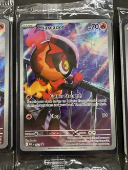 Pokemon TCG: Charcadet 022 - Black Star Promo - IR - Phantasmal Flames SEALED X3 - Image 3