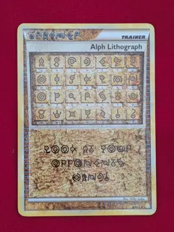 Pokemon TCG 2010 HeartGold SoulSilver Alph Lithograph One - Image 1