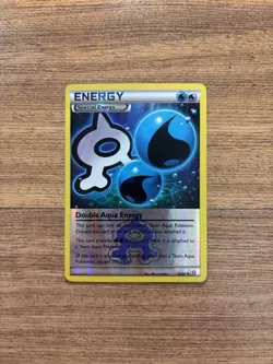 Pokemon Double Aqua Energy 33/34 Reverse Holo Double Crisis MP - Image 1