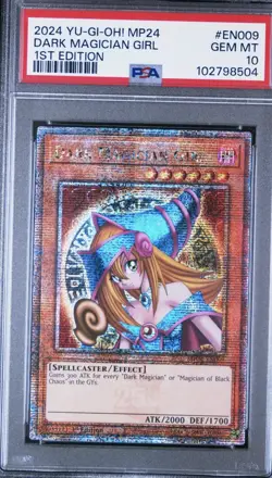 2024 YU-GI-OH! MP24-25TH ANV TIN: DUELING MIRRORS DARK MAGICIAN GIRL PSA 10 - Image 1