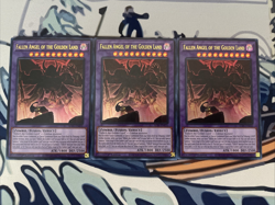 Yugioh Fallen Angel of the Golden Land x3 Ultra Rare ALIN-EN036 Near Mint - Image 1