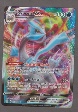 Kyurem VMAX 049/196 Lost Origin Ultra Rare Holo Foil Pokemon Card NM - Image 1