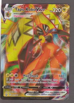 Tapu Koko VMAX 051/163 Battle Styles Ultra Rare Holo Foil Pokemon Card NM - Image 1