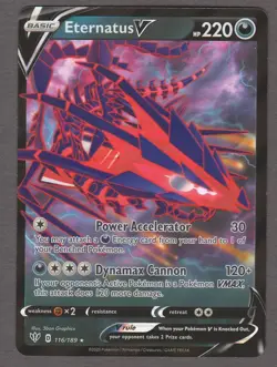 Eternatus V 116/189 Darkness Ablaze Ultra Rare Holo Foil Pokemon Card NM - Image 1