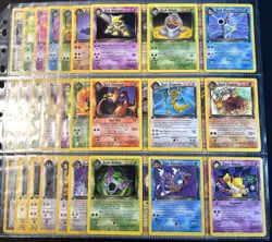 Complete 1st Edition Team Rocket Non-Holo Set 18-82 WOTC Vintage Pokemon Cards - Image 1
