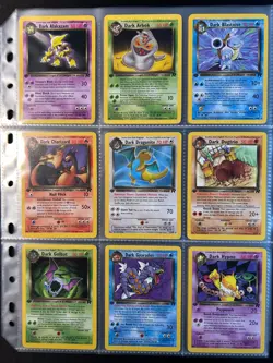 Complete 1st Edition Team Rocket Non-Holo Set 18-82 WOTC Vintage Pokemon Cards - Image 2